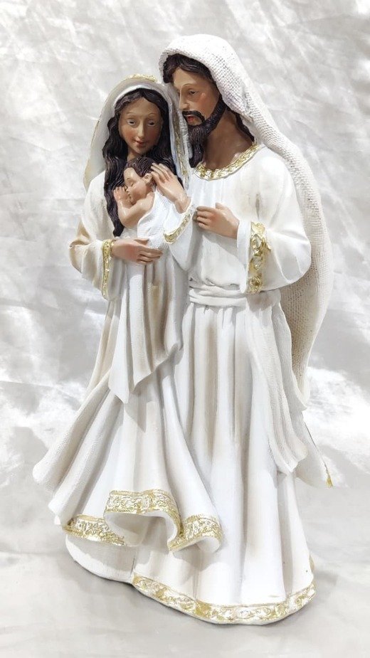 Poly Marble Holy Family Statue - 12 Inch - Image 2