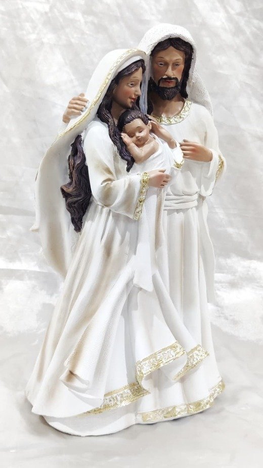 Poly Marble Holy Family Statue - 12 Inch - Image 4