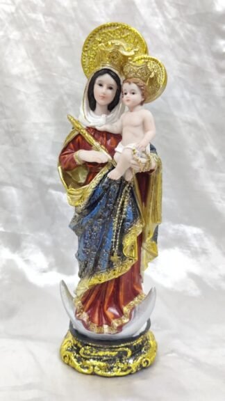 Poly Marble Help Of Mary Statue - 12 Inch