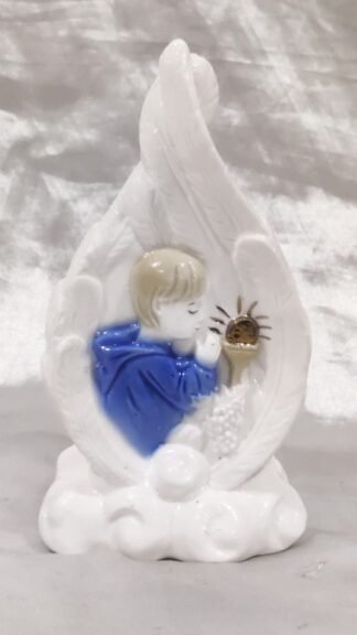 Italian Poly Marble Holy Communion Souvenir Statue - 6 Inch
