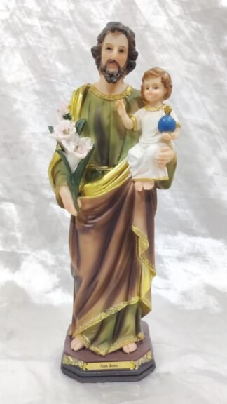 Poly Marble Saint Joseph Figure - 11 Inch