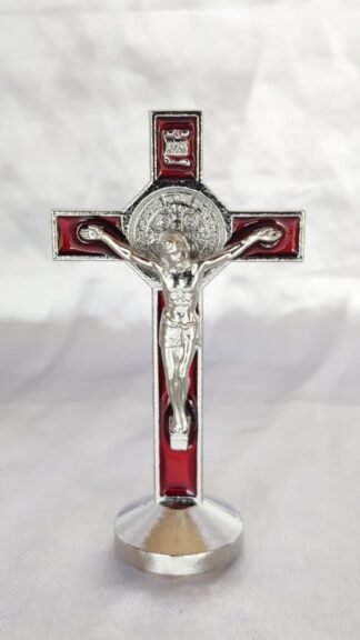 Silver Plated Car Cross - 3 Inch