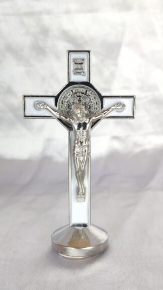 Silver Plated Car Cross - 3 Inch