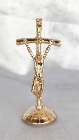 Rose Gold Plated Car Dashboard Cross - 3 Inch