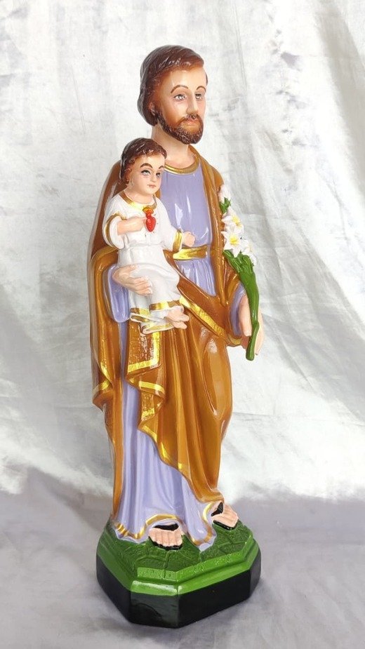 Poly Marble St Joseph Statue - 15 Inch - Image 2