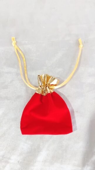 Red Colored Rosary Pouch - 4*3 Inch