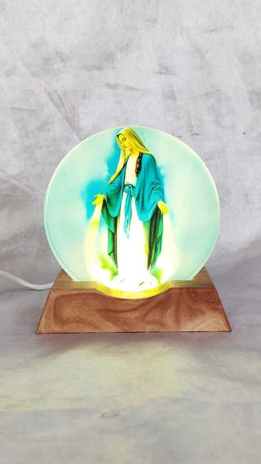 Elegant 3D Crystal Night Light – Immaculate Edition - 5 Inch - Image 4