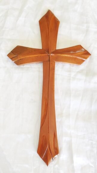Mahagony Wooden Cross - 18x10 Inch