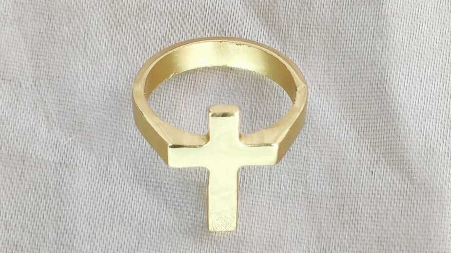 Embedded Gold Plated Ring - Image 2