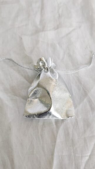Silver Colored Rosary Pouch - 4*3 Inch
