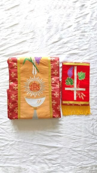 Red color Priest Vestment With Stole