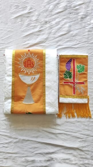 White Colored Priest Vestment With Stole