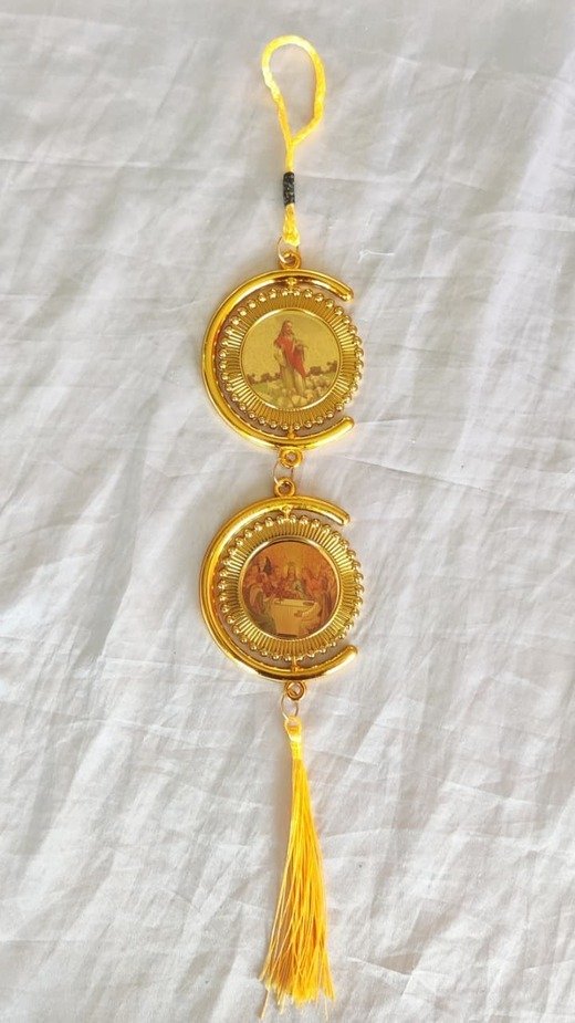 Gold Colored Jesus Door Hanging