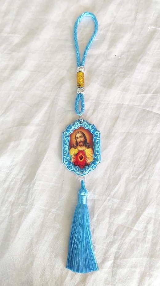 Blue Colored Door Hanging