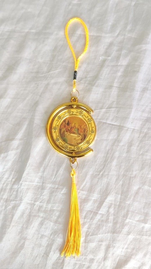 Gold Colored Jesus Door Hanging