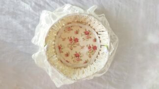Classic Round Floral Lace Basket