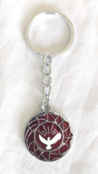 Silver Plated Prayer Keychain - 4 Inch