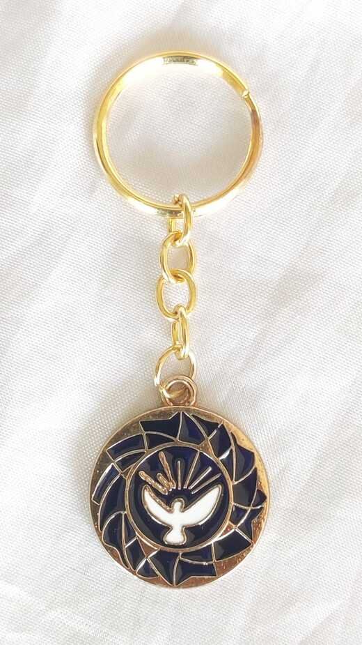 4 Inch Golden plated Keychain