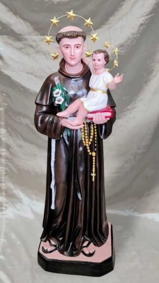 Fiber Saint Antony Devotional Statue - 4 Feet