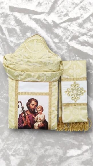 ST. Joseph Golden Priest Vestment with Stole