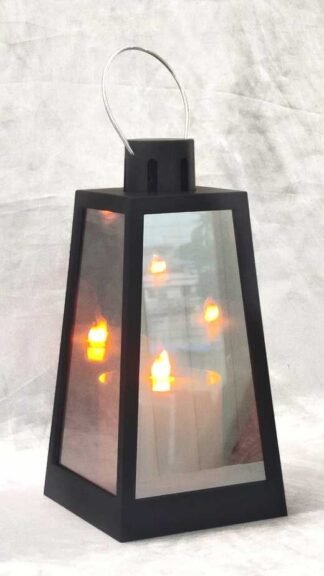Modern Geometric Infinity Mirror Lantern - 9 Inch