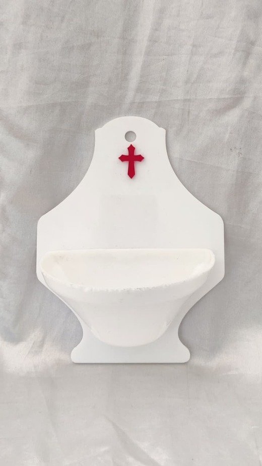 Poly Marble Holy Family Sculpture - 6 Inch