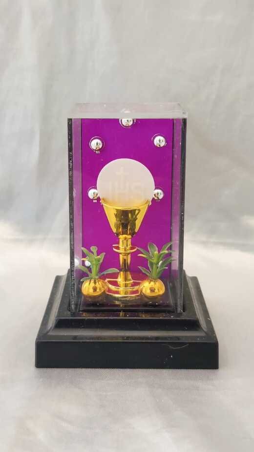 Monstrance Car Dashboard Statue - 3.5 Inch