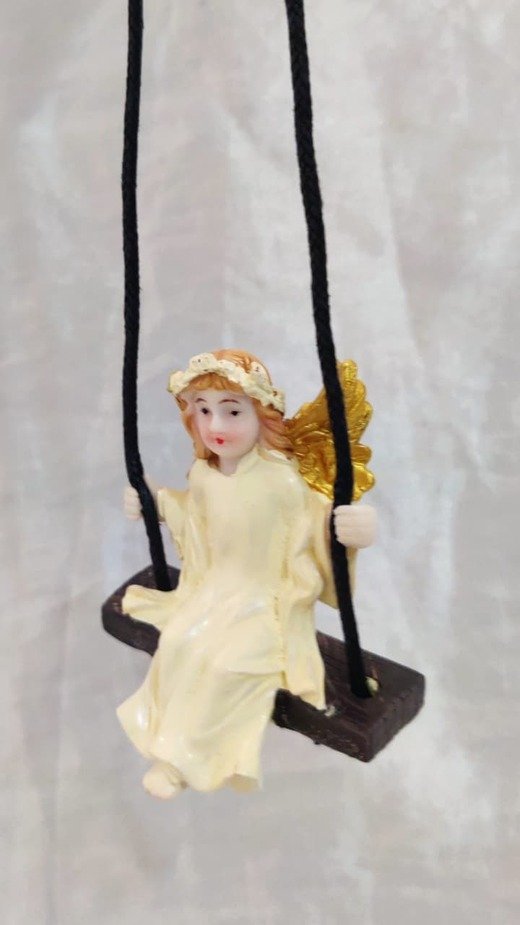 Hanging Angel Poly Marble Statue - 3 Inch - Image 2