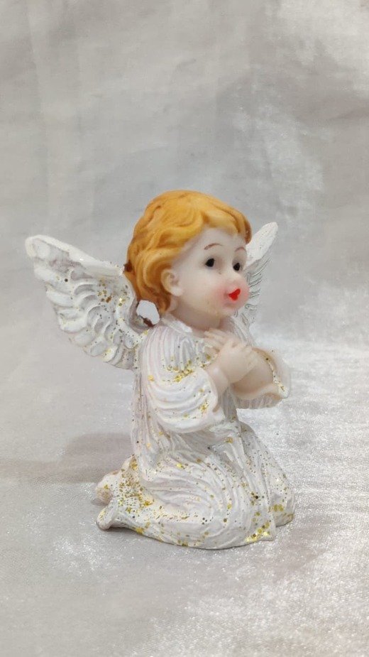 Angel Poly Marble Statue - 2.5 Inch - Image 4