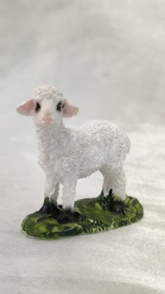 Poly Marble Sheep Tabletop Statue - 2 Inch