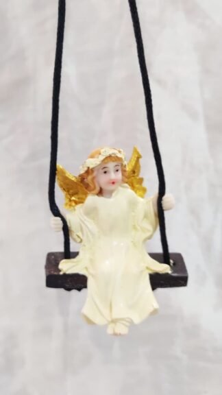 Hanging Angel Poly Marble Statue - 3 Inch