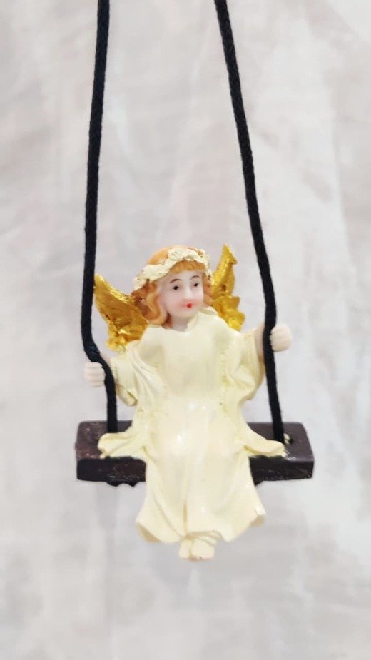 Hanging Angel Poly Marble Statue - 3 Inch