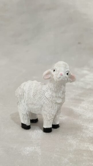 Poly Marble Sheep Tabletop Statue - 2 Inch