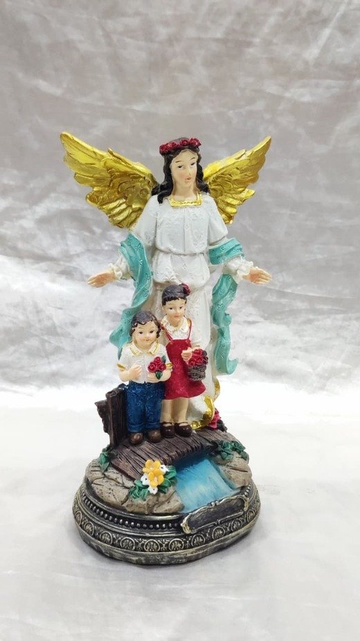 Angel Poly Marble Statue - 8 Inch - Image 3