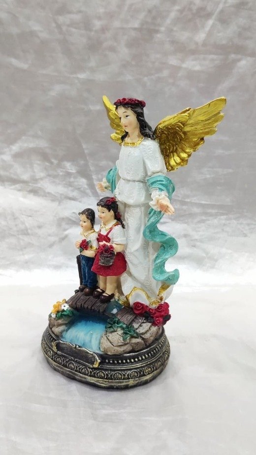 Angel Poly Marble Statue - 8 Inch - Image 2