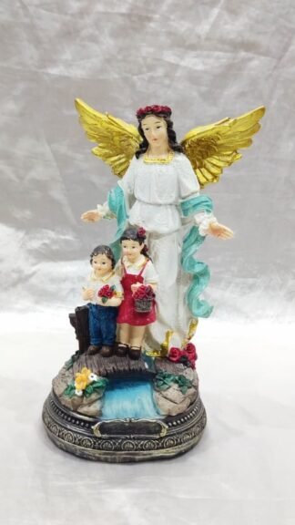 Angel Poly Marble Statue - 8 Inch