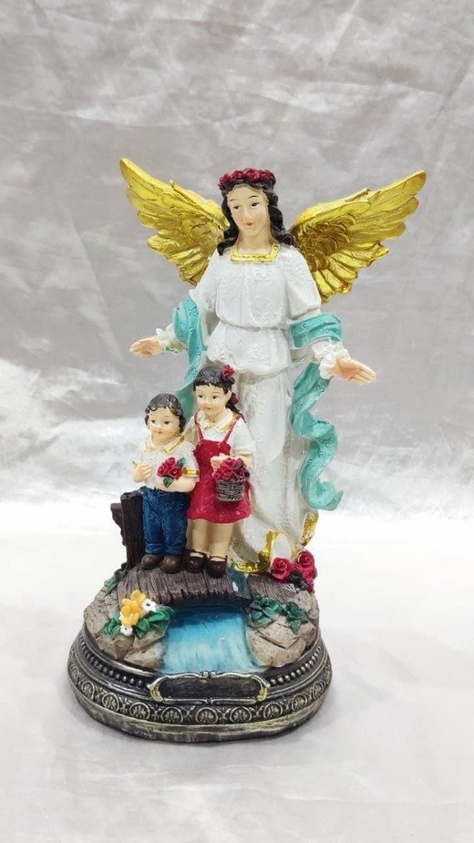 Angel Poly Marble Statue - 8 Inch