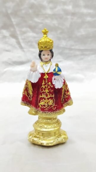 Poly Marble Infant Jesus Statue - 4.5 Inch