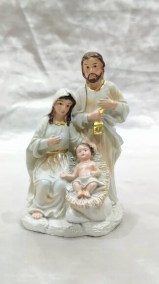 Poly Marble Holy Family Statue - 3.5 Inch