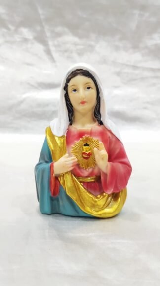 Sacred Heart of Mary Figurine - 4 Inch
