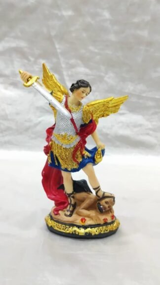 ST.MICHAEL Premium Poly Marble Statue - 5 Inch