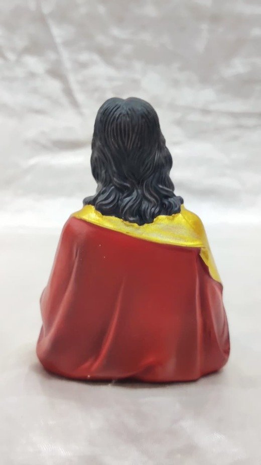 Poly Marble Sacred Heart Statue - 4 Inch - Image 4