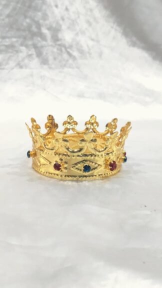 Diameter Gold plated crown - 3 Inch