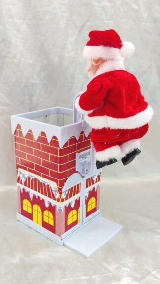 Musical Pop-Up Chimney Santa